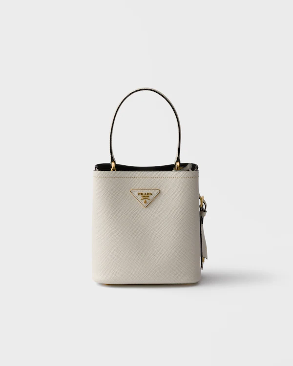Bolsa Prada Panier mini em couro Saffiano