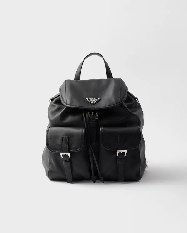 Mochila de couro média
