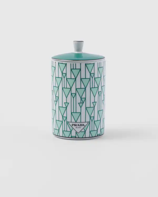 Vela aromática de porcelana - Verde Viena