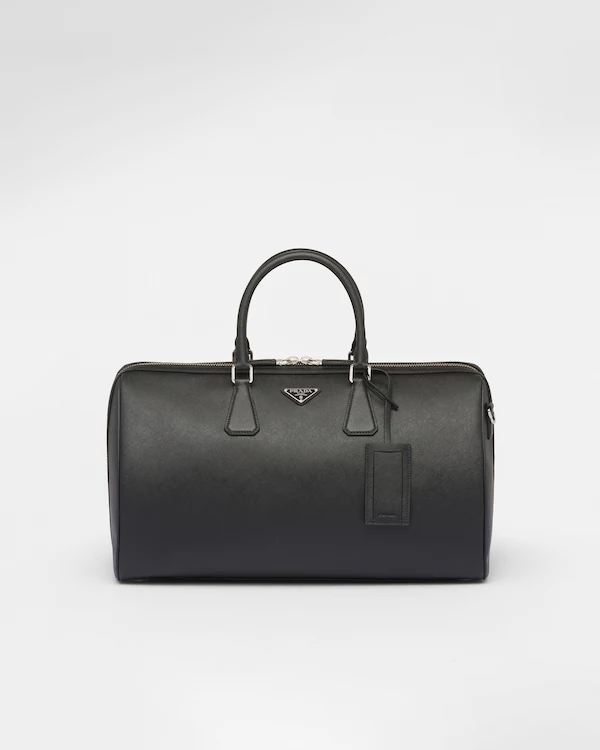Bolsa de viagem em couro Saffiano