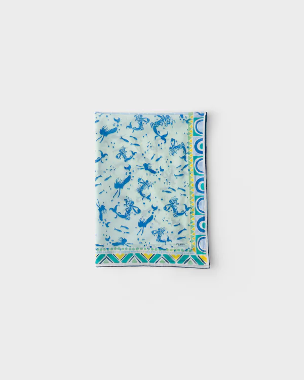 Pareo de algodão estampado