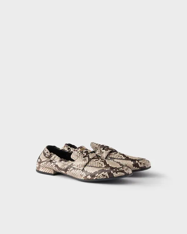 Mocassins de couro Ayers estampados
