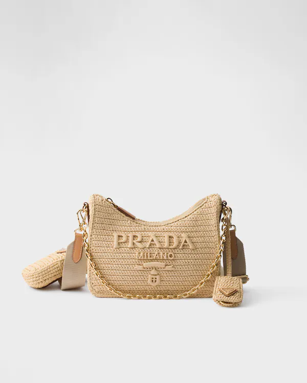Bolsa crochê Prada Re-Edition 2005