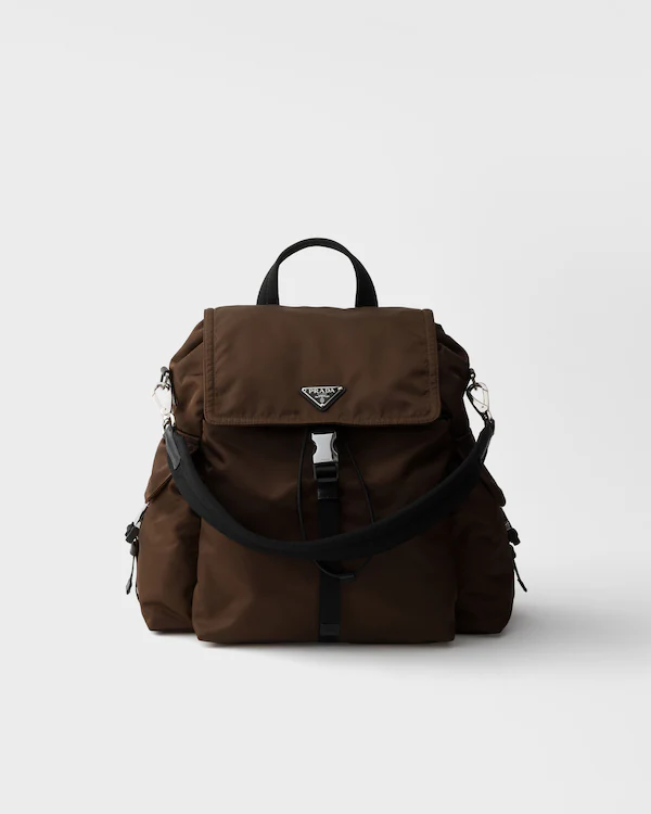 Mochila Prada Explore em Re-Nylon e couro