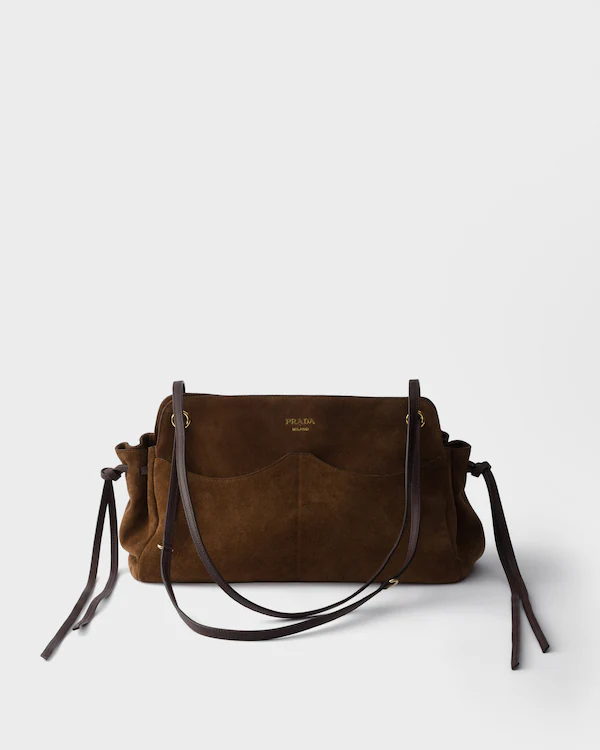 Bolsa tote de couro vegetal Prada Carry grande