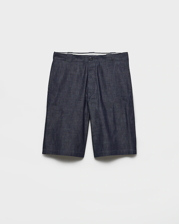 Bermudas de denim cru