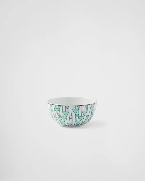 Conjunto de duas tigelas de porcelana para arroz ou cereais - Verde Viena