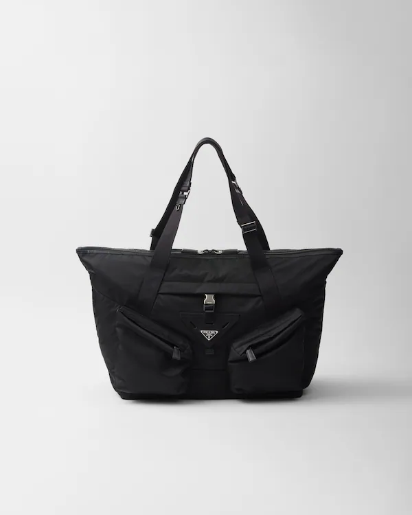 Bolsa de viagem em Re-Nylon e couro