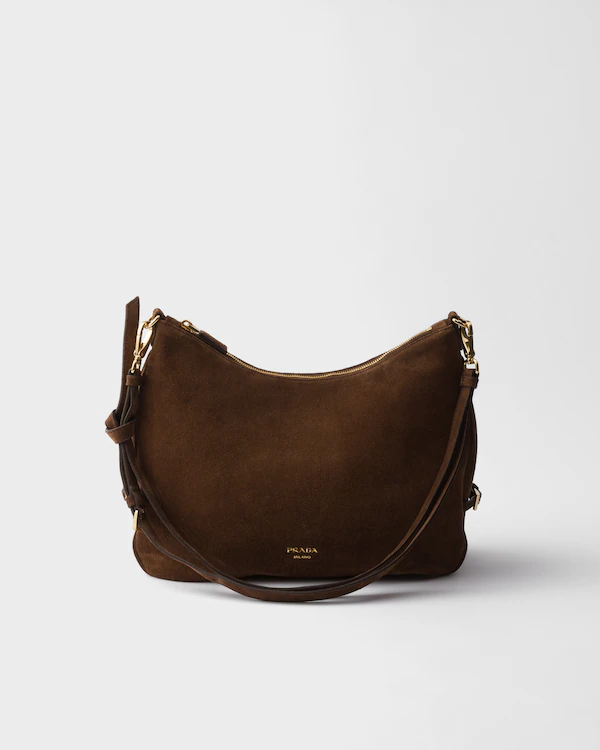 Bolsa grande de couro vegetal Prada