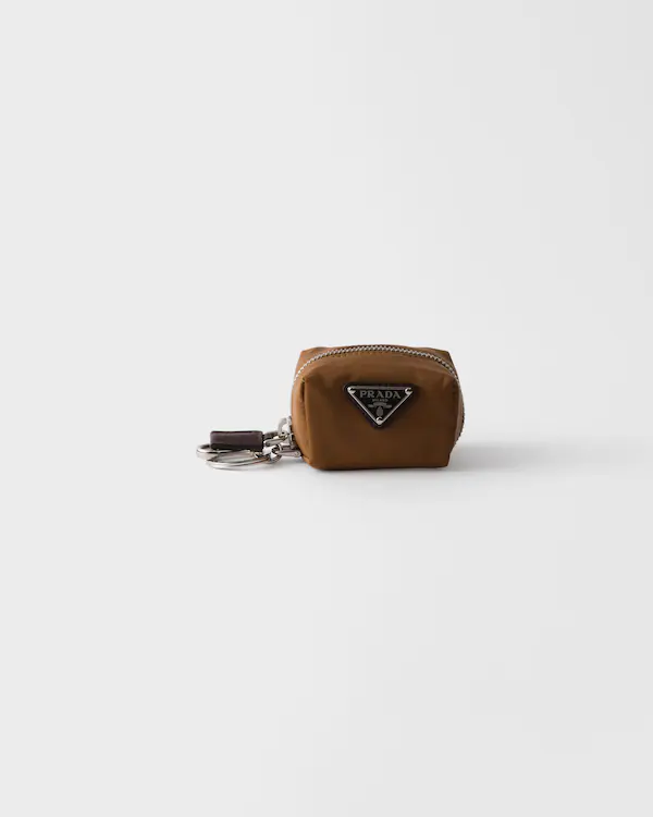Mini-bolsa de Re-Nylon e couro