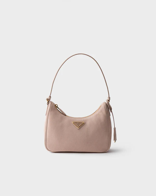 Bolsa mini em couro nubuck e Saffiano Prada Re-Edition 2005
