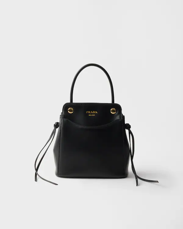 Bolsa de Mão de Couro Prada Carry Mini