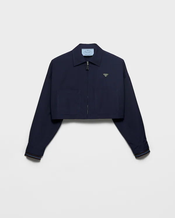 Jaqueta blouson em poplin