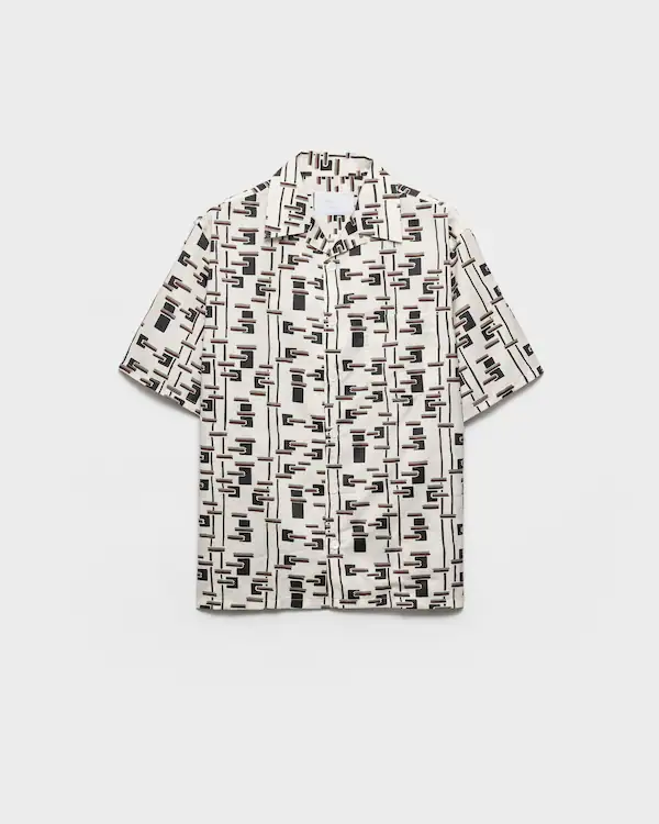 Camisa de algodão com estampa