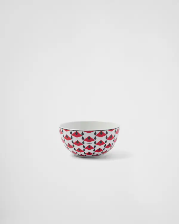 Conjunto de duas tigelas de porcelana para arroz ou cereais - Vienna Red