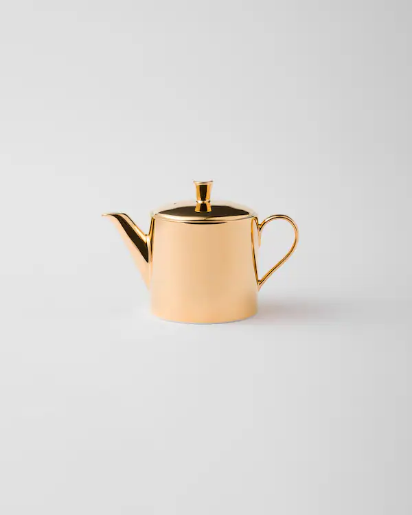 Chaleira de porcelana - Ouro Maciço