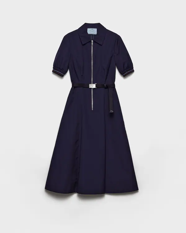 Vestido em popeline