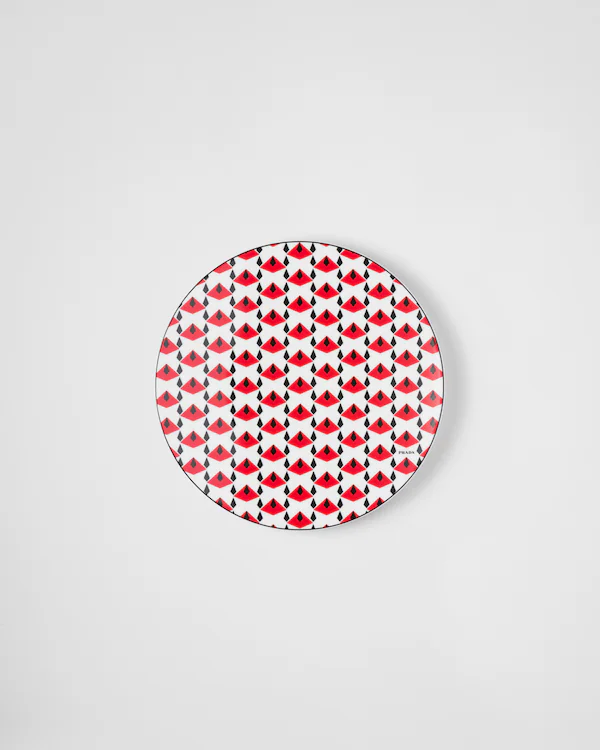 Prato de servir de porcelana - Vienna Red