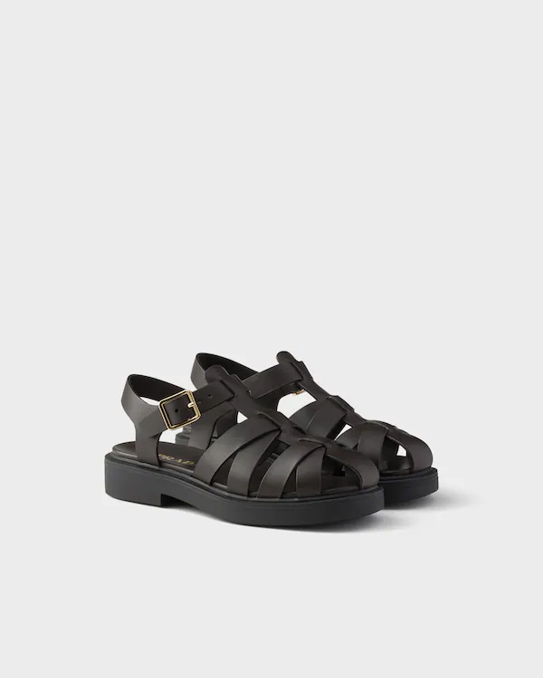 Sandalhas de pescador de couro