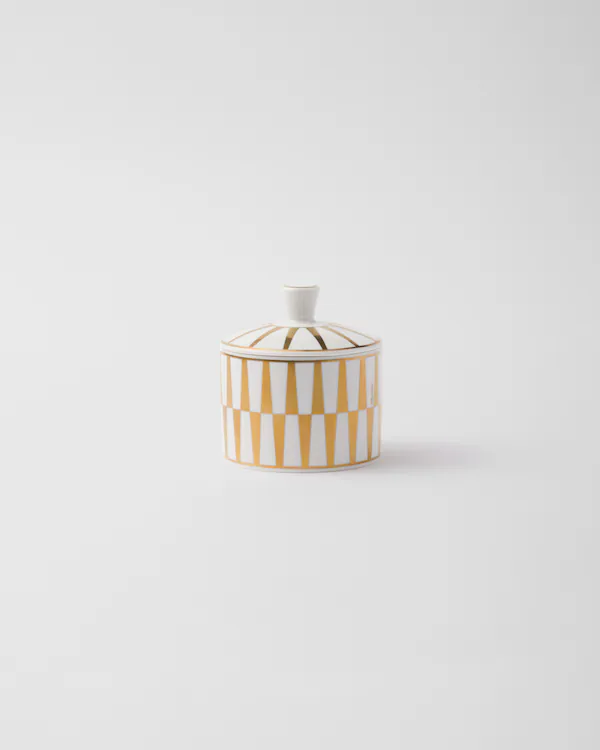 Pote de açúcar de porcelana - Listras