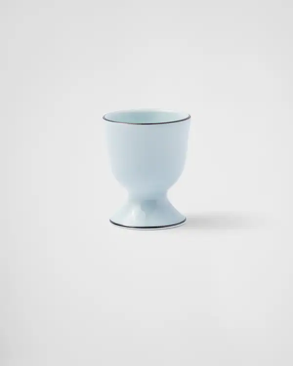 Conjunto de duas xícaras de porcelana para ovos - Celadon