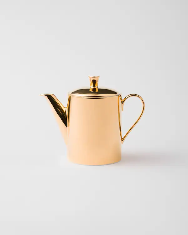Pote de café em porcelana - Ouro Maciço