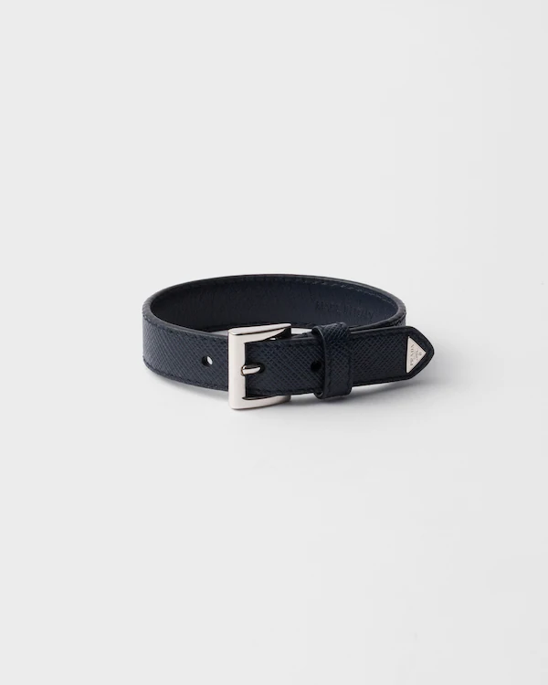 Pulseira em couro Saffiano