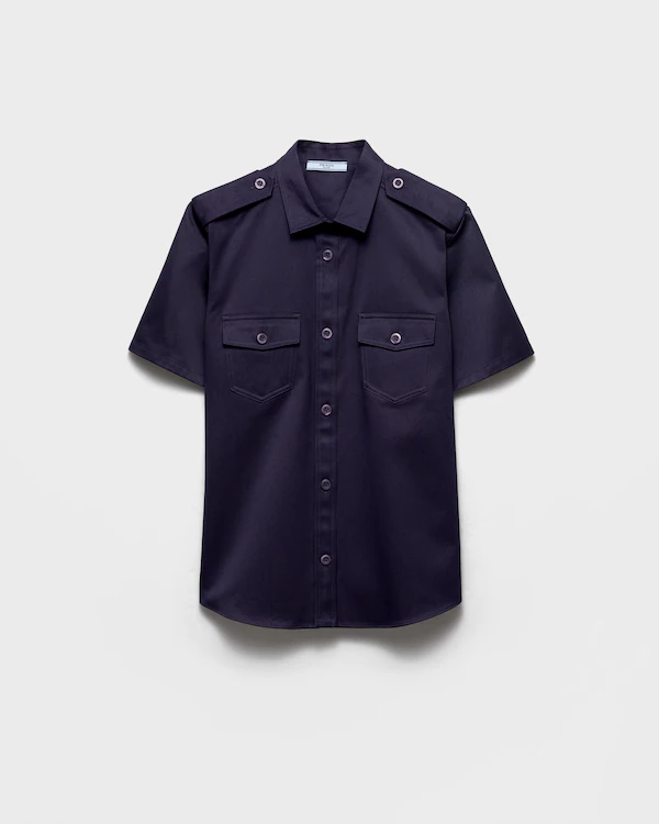 Camisa chino de mangas curtas
