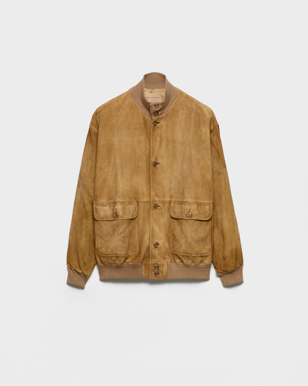 Jaqueta blouson de camurça