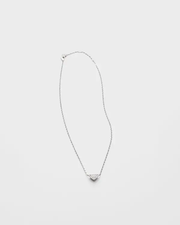 Colar pingente Eternal Gold - ouro branco e diamante produzido em laboratório