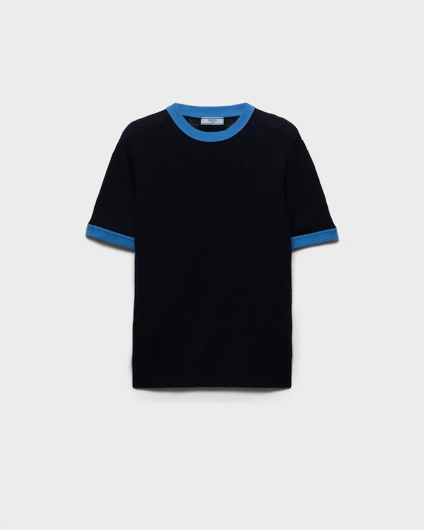 Suéter de cashmere com gola redonda