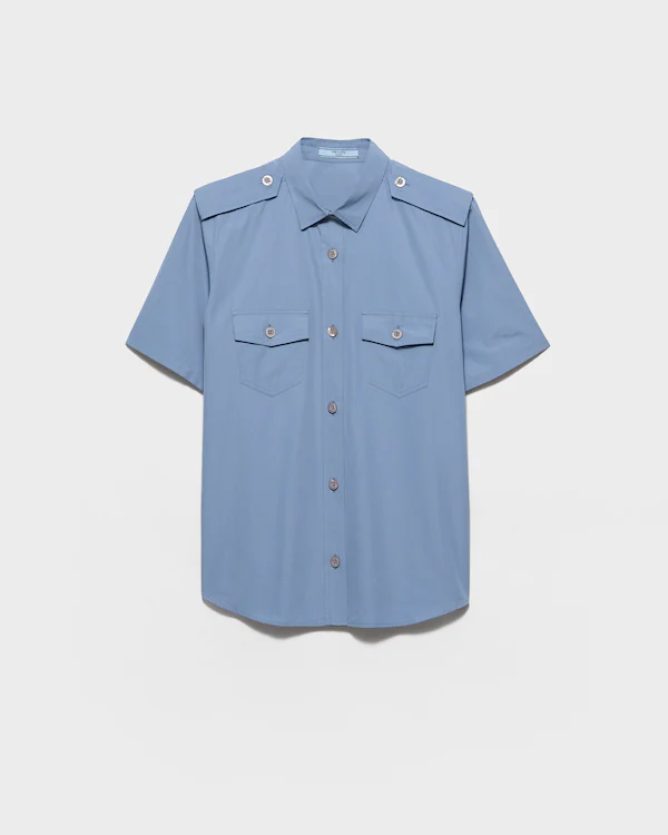 Camisa de popeline de algodão