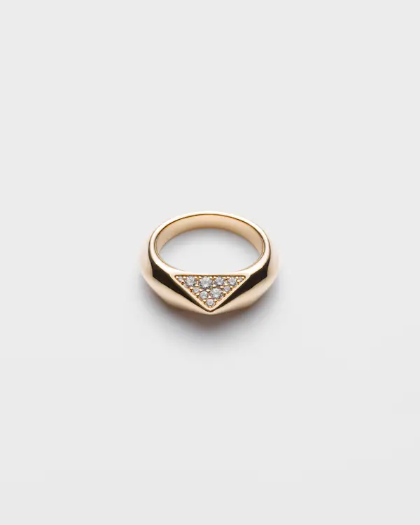 Anel Eternal Gold em ouro amarelo e diamantes